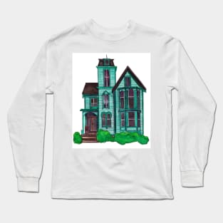 Watercolor - Brooklyn house Long Sleeve T-Shirt